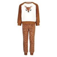 HEMA Kinderpyjama Fleece Hertje Roze (roze) - thumbnail