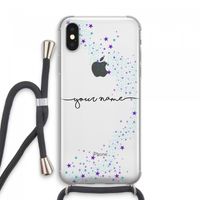 Sterren: iPhone XS Max Transparant Hoesje met koord