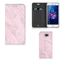 Huawei Y5 2 | Y6 Compact | Standcase | Marble Pink - Origineel Cadeau Vriendin