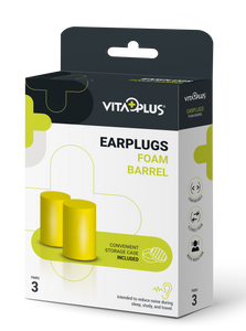 Vitaplus Earplugs Foam Barrel