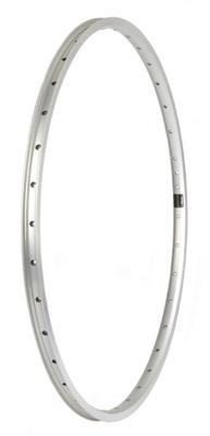 Dunlop Velg primax e str19 28" - 622 x 19c - 36 gaats - spaak 14 / frans ventiel - zilver met remrand