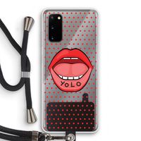 Yolo Denise: Samsung Galaxy S20 Transparant Hoesje met koord Yolo Denise: Samsung Galaxy S20 Transparant Hoesje met koord