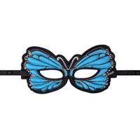 Vlinder oogmasker - blauw - voor kinderen - vlindermasker - verkleedaccessoires