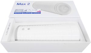 Lovense Max 2 Mannelijke bevrediger Wit Acrylonitrielbutadieenstyreen (ABS), Silicone