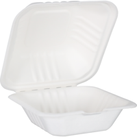 Hamburgerbak Suikerrietpulp 150x150x78mm 50 stuks