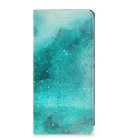 Bookcase Samsung Galaxy S24 Plus Painting Blue