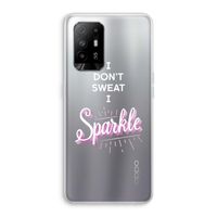 Sparkle quote: Oppo A95 5G Transparant Hoesje