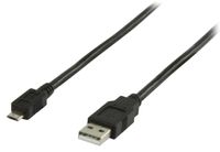 Valueline Vlcp60500b05 Usb 2.0 Usb A Male - Usb Micro B Male Kabel 0,50 M Zwart