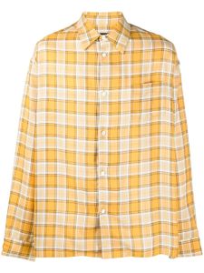 Undercover chemise en flanelle à carreaux - Jaune