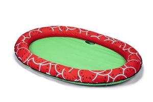 Beeztees drijvend luchtbed gody - hondenspeelgoed - groen/rood - 140x96 cm