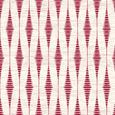 Rode rabaul ikat geometrisch behang