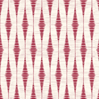 Rode rabaul ikat geometrisch behang