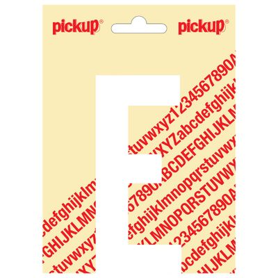 Plakletter Nobel 120mm wit E