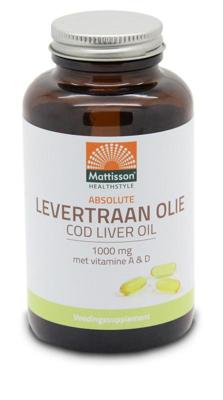 Mattisson Levertraanolie 1000mg met vitamine A/D