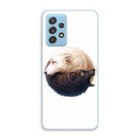 Yin Yang Wolves: Samsung Galaxy A73 Transparant Hoesje