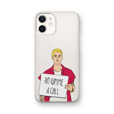 Gimme a call: iPhone 12 mini Transparant Hoesje