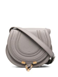 Chloé petit sac à bandoulière Marcie Saddle - Gris