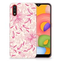 Samsung Galaxy A01 | TPU Case | Pink Flowers