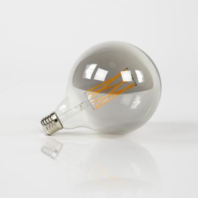 Kooldraadlamp 'Bol XL' Ø12cm E27 LED 6W, kleur Smoke Grey, dimbaar