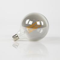 Kooldraadlamp 'Bol XL' Ø12cm E27 LED 6W, kleur Smoke Grey, dimbaar