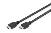 Digitus AK-330124-010-S HDMI-kabel HDMI Aansluitkabel HDMI-A-stekker, HDMI-A-stekker 1.00 m Zwart Vergulde steekcontacten, Ultra HD-HDMI met ethernet, High