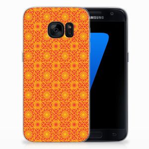 Samsung Galaxy S7 TPU bumper Batik Oranje