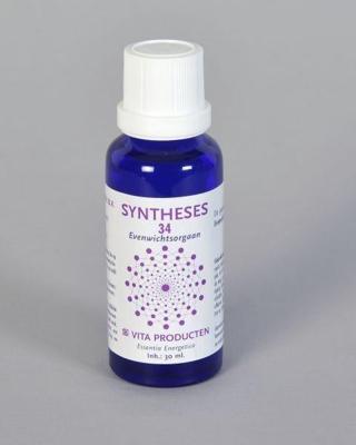 Vita Syntheses 34 evenwichtsorgaan 30 Milliliter Vita Syntheses 34 evenwichtsorgaan 30 Milliliter