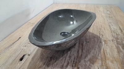 Waskom riviersteen RL250327, 56x36x15 cm
