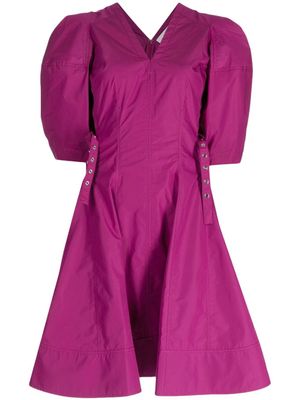 3.1 Phillip Lim robe godet à manches bouffantes - Violet