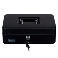 Geldkist met 5 vakken 25x8,5x18cm zwart