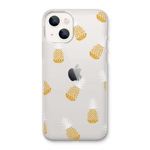 Ananasjes: iPhone 13 Transparant Hoesje