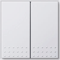 Gira TX44 2-voudig kunststof inbouw drukvlakschakelaar serie schakelaar, wit (RAL9010)