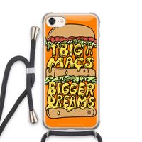 Big Macs Bigger Dreams: iPhone 7 Transparant Hoesje met koord