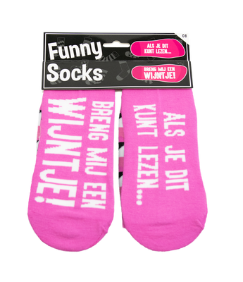 Funny socks - Breng mij een wijntje