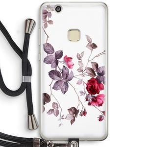 Mooie bloemen: Huawei Ascend P10 Lite Transparant Hoesje met koord
