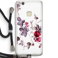 Mooie bloemen: Huawei Ascend P10 Lite Transparant Hoesje met koord