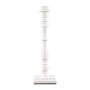 Home sweet home tafellamp Woodi square ↕ 38 cm - wit whitewash