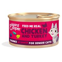 Cat senior chunks chicken/turkey 85 - Edgard en cooper