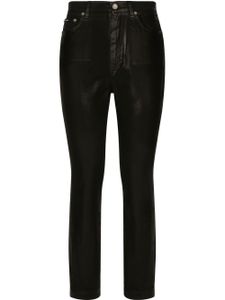 Dolce & Gabbana jean skinny Grace à fini enduit - Noir