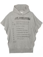 MM6 Maison Margiela Kids hoodie sans manches à logo imprimé - Gris