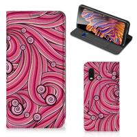 Samsung Xcover Pro | Bookcase | Swirl Pink