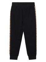 Burberry Kids pantalon de jogging à bandes contrastantes - Noir - thumbnail