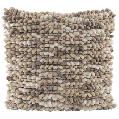 2e Halve Prijs Leen Bakker - Sierkussen Iep - /zand - 45x45 Cm - Polyester - Beige - 10x45x45 Cm
