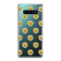 Leeuwenkoppen: Samsung Galaxy S10 Plus Transparant Hoesje