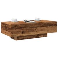 Salontafel 100x49,5x31 cm bewerkt hout oud houtkleurig