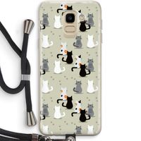 Katten: Samsung Galaxy J6 (2018) Transparant Hoesje met koord