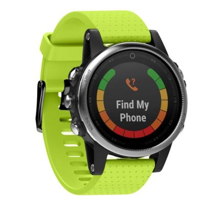 Snelle verwijderbare siliconen polsband voor fenix 5S 20mm (groen)