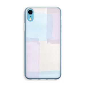 Square pastel: iPhone XR Transparant Hoesje