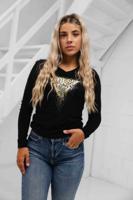 Guess Triangle Tiger Shirt Dames Zwart - Maat M - Kleur: Zwart | Soccerfanshop