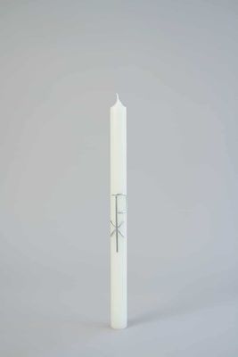 Traditionele Kerkkaars - Allerzielenkaars - 35 x 2.5 cm